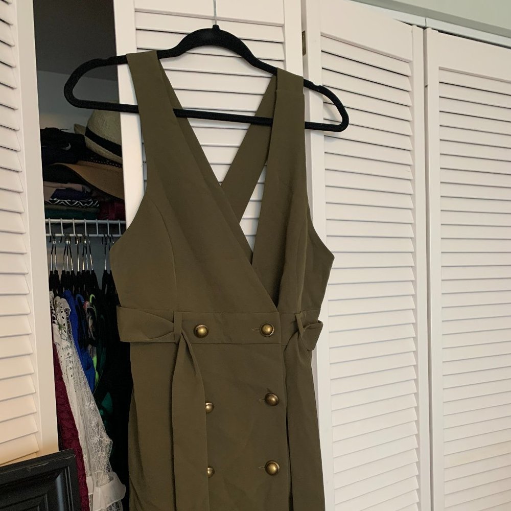 Military Green Dress- Forever 21